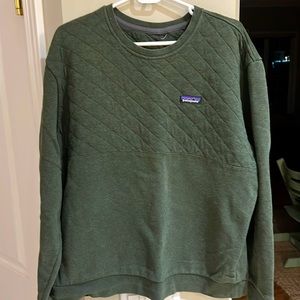 Patagonia quilted crewneck sweater.